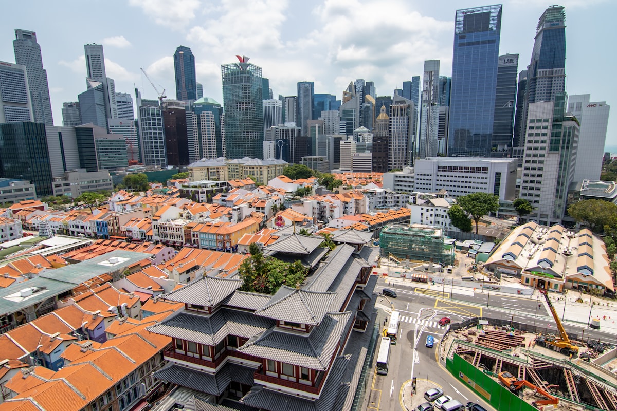 Aerial view of Singapore condominiums - land cost vs new condo launch price analysis for property agents