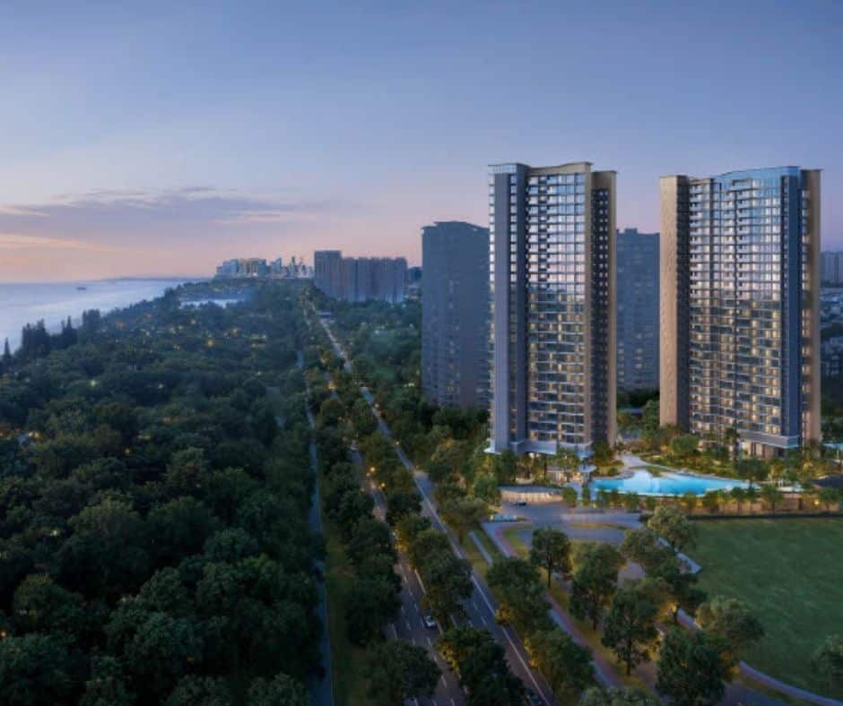 Vela Bay Bayshore official render by SingHaiyi, 515-unit condo at Bayshore Road near East Coast Park